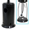 Sunnydaze Outdoor Propane Patio Heater with Cover and Wheels - 7-Foot