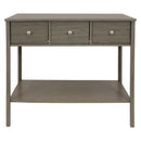 Sunnydaze Classic Entryway Console Table with Drawers - Thunder Gray