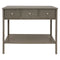 Sunnydaze Classic Entryway Console Table with Drawers - Thunder Gray