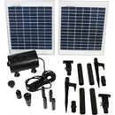 Sunnydaze Solar Pump and Solar Panel Kit With 2 Spray Heads, 120-Inch Lift, 396 GPH