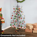 Sunnydaze Noelle Black Metal Christmas Ornament Tree - 60" H