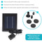 Sunnydaze 65 GPH Solar Pump and Panel Kit with Battery & Light - 47" Lift