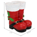 Sunnydaze Santa Boots Statue Indoor/Outdoor Christmas Decor - 13"
