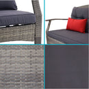 Sunnydaze Kingsley 4-Piece Outdoor Patio Conversation Set with Cushions