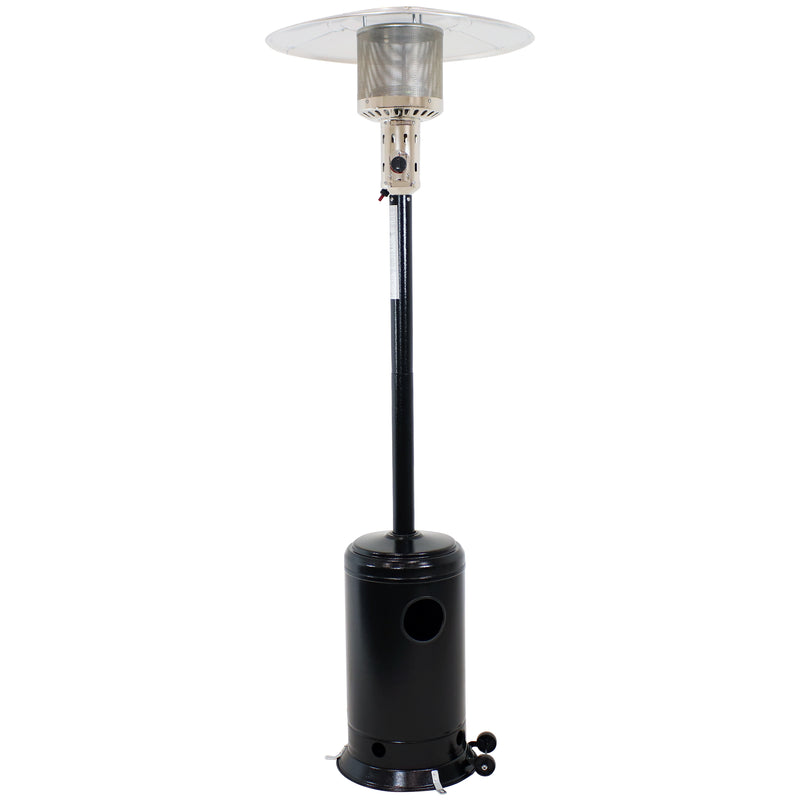 Sunnydaze Outdoor Propane Patio Heater with Cover and Wheels - 7 Foot