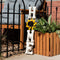 home sign with decorative sunflower