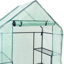 Sunnydaze Deluxe Walk-In Greenhouse with 4 Shelves for Outdoors - Green