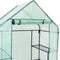 Sunnydaze Deluxe Walk-In Greenhouse with 4 Shelves for Outdoors - Green