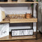 Sunnydaze Industrial Console Table with Serving Tray - 28.25"