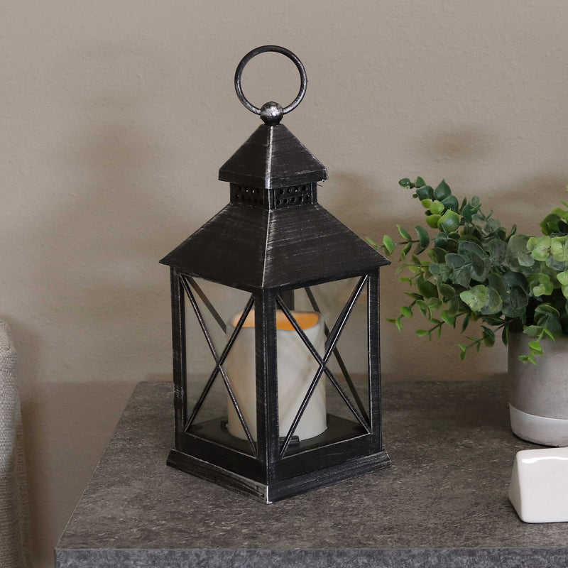 indoor hanging lantern with led candle