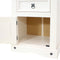 Sunnydaze Pine Nightstand with Drawer and Door - White - 26 Inches