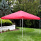 red fabric pop up canopy shade with vent