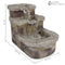 Sunnydaze 3-Tier Brick Steps Outdoor Fountain - 21"