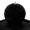 Sunnydaze Black Ball Solar Outdoor Water Fountain