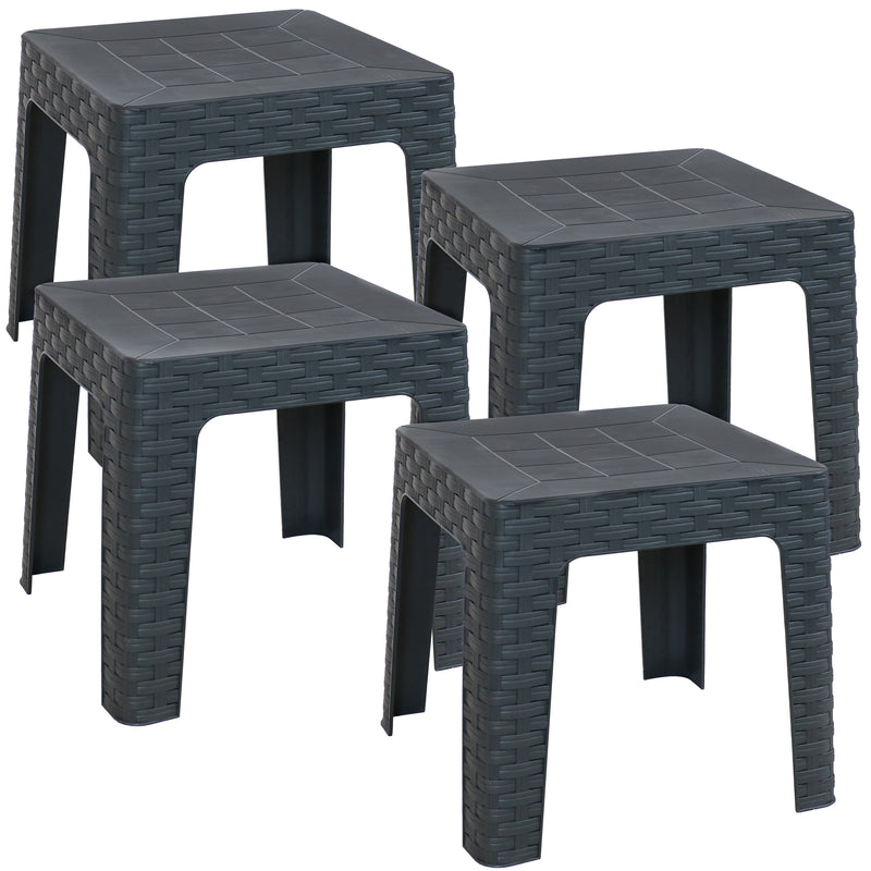 Sunnydaze 18-Inch Square Patio Side Table - Multiple Colors Available