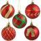 Sunnydaze 30ct 60mm Holiday Glitter Shatterproof Christmas Ornaments