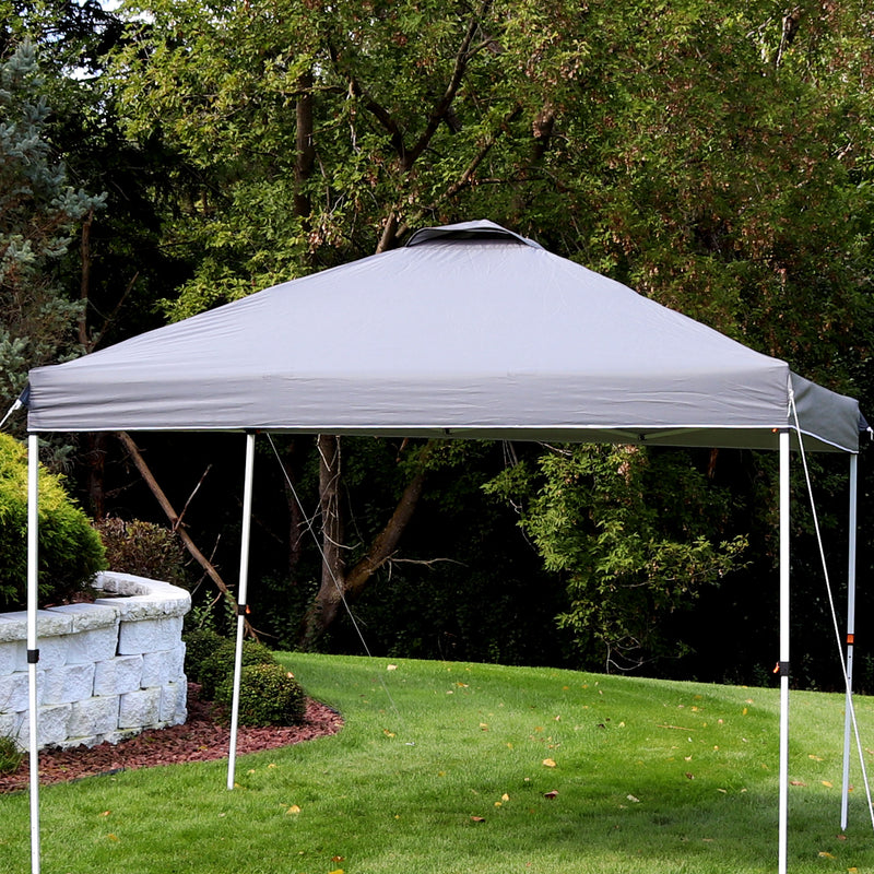 gray 10'x10' pop up canopy fabric with vent