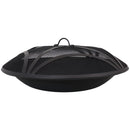 Sunnydaze Replacement Steel Fire Pit Bowl with Spark Screen