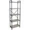 Sunnydaze 5-Tier Freestanding Industrial Bookshelf for Living Room - Pipe Style Frame
