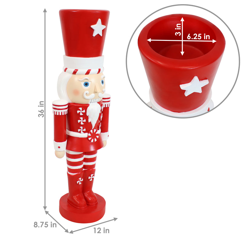 Sunnydaze Alfonso the Noble Large Christmas Nutcracker Statue - 36"