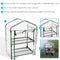 Sunnydaze Portable 2-Tier Mini Greenhouse for Outdoors - Clear