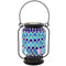 Sunnydaze Cool Blue Mosaic Glass Solar LED Lantern - 8.5-Inch