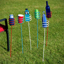 Sunnydaze Heavy-Duty Red, White and Blue Outdoor Drink Holder Set
