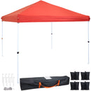 Sunnydaze Standard Pop-Up Canopy with Carry Bag and Sandbags - Colors and Sizes