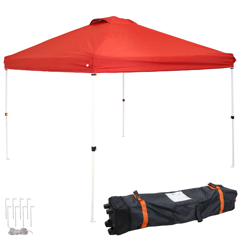 Sunnydaze Premium Pop-Up Canopy with Rolling Carry Bag - Gray - 10' x 10'
