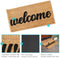 Sunnydaze 17" x 30.5" Indoor/Outdoor PVC/Coir Welcome Entrance Mat