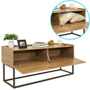 Sunnydaze Industrial Console Table - Brown - 54.75 in