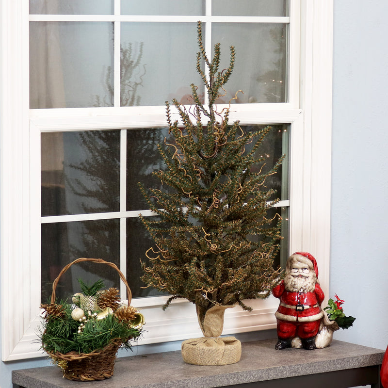 homespun artificial christmas tree