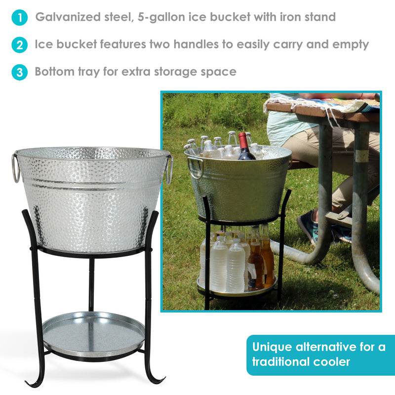 Collapsible Bucket + Collapsible Stand | 2.64 Gallon