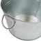 Sunnydaze Pebbled Galvanized Steel Ice Bucket Drink Cooler with Stand