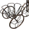 Sunnydaze Indoor/Outdoor Metal Tricycle Standing Planter Basket - 12" H