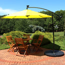 yellow offset patio umbrella