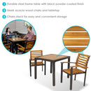 wooden armrest for outdoor dining chair