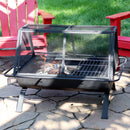 Sunnydaze 36" Northland Grill Outdoor Cooking Fire Pit with Protective Cover