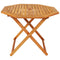 Sunnydaze Meranti Wood Octagon Outdoor Folding Patio Table - Teak Oil Finish