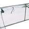Sunnydaze Slanted Mini Cloche Greenhouse with Zippered Doors - Clear