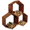 Sunnydaze Rustic Hexagon Firewood Storage - 30-Inch