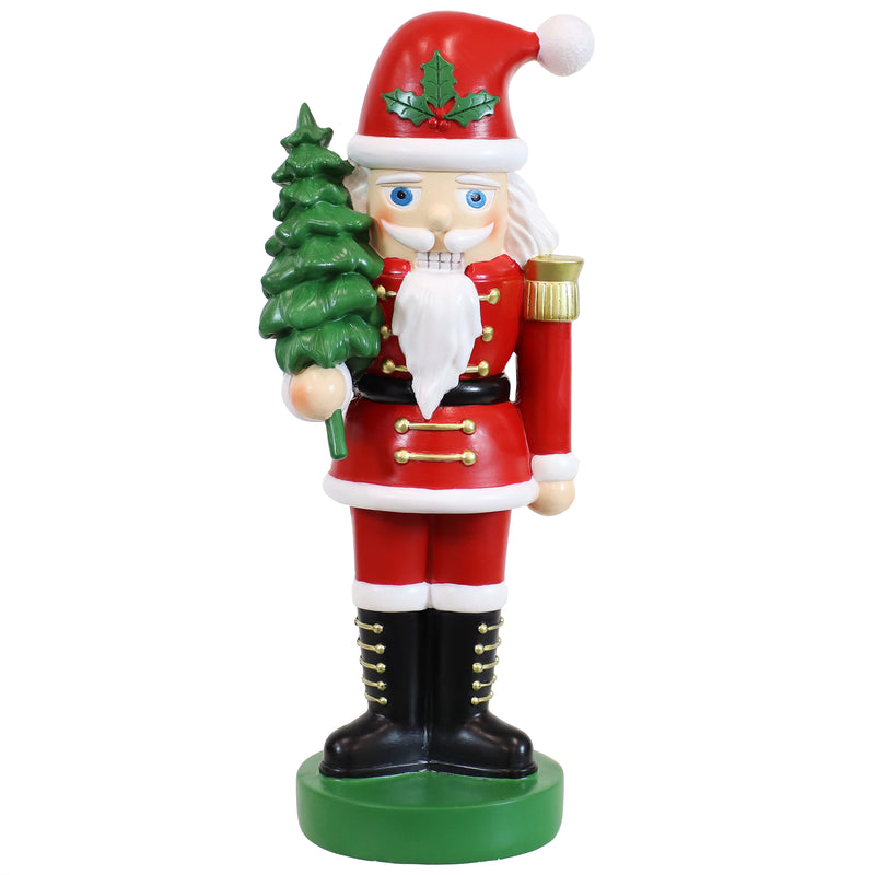 Sunnydaze Small Christmas Nutcracker Statue - Santa Claus - 16.75"