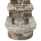 Sunnydaze 3-Tier Brick Steps Outdoor Fountain - 21"