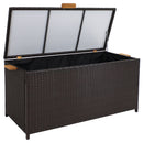 Sunnydaze Indoor/Outdoor Resin Rattan 75-Gallon Deck Box