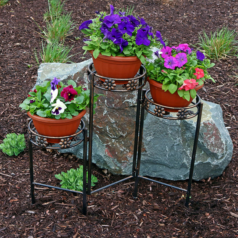 tiered folding plant stand