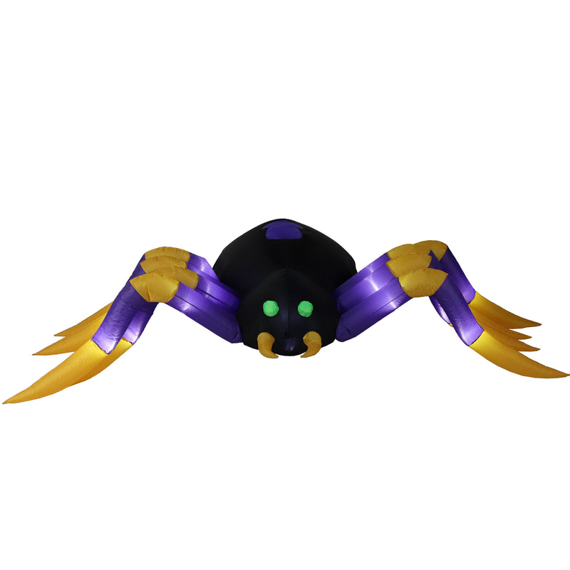 Sunnydaze Terrifying Tarantula Spider Inflatable Halloween Decoration - 109.5" W