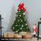 Sunnydaze Pre-Lit Artificial Christmas Tree with Hinged Branches and Stand