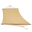 Sunnydaze 2-Person Soft-Spun Polyester Rope Hammock with Stand