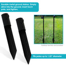 Sunnydaze Heavy-Duty, Steel Torch Stakes for Outdoor Lights or Torches