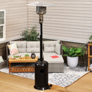 Sunnydaze Outdoor Propane Patio Heater with Cover and Wheels - 7-Foot